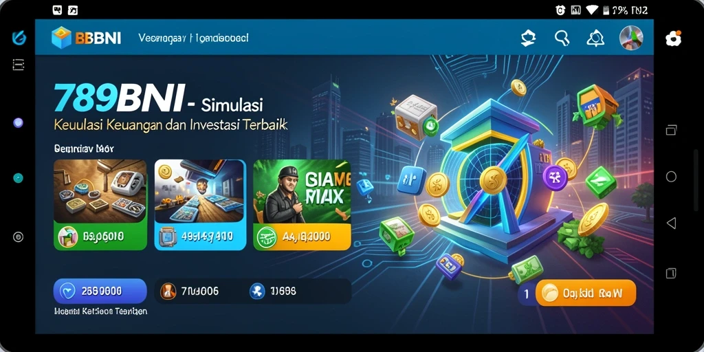Tampilan screenshot 789BNI menampilkan simulasi permainan investasi yang menarik.