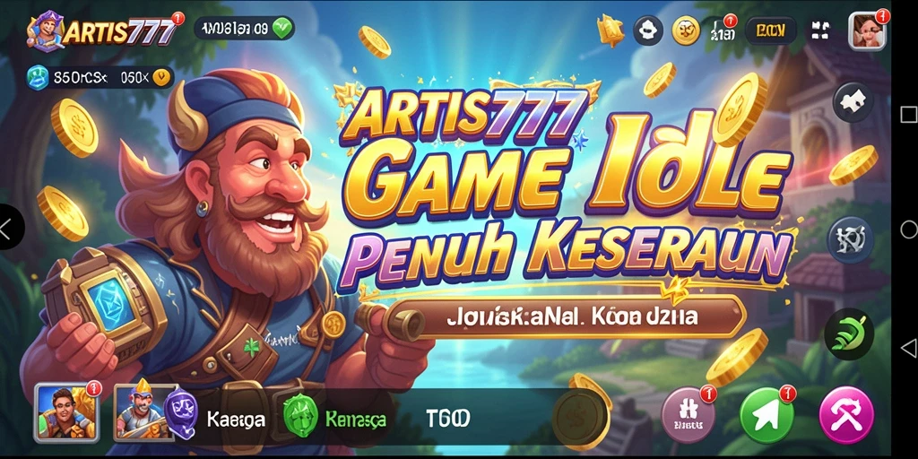 Tampilan menarik dari permainan Idle ARTIS777 yang menghibur.