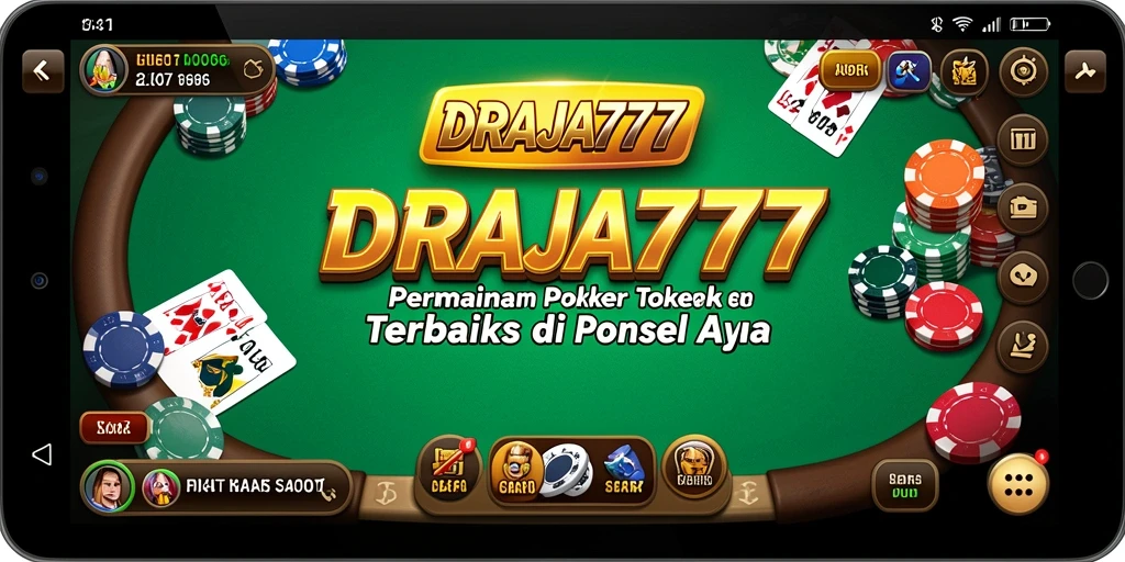Tampilan menarik dari gameplay Poker di DRAJA777.
