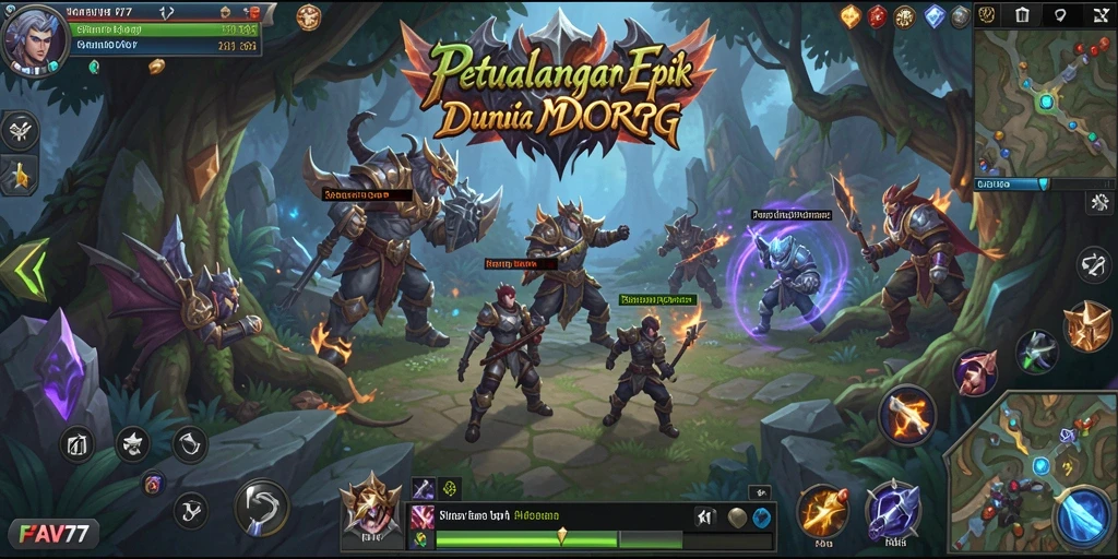 Gambaran gameplay FAV77 yang seru dalam dunia MMORPG.