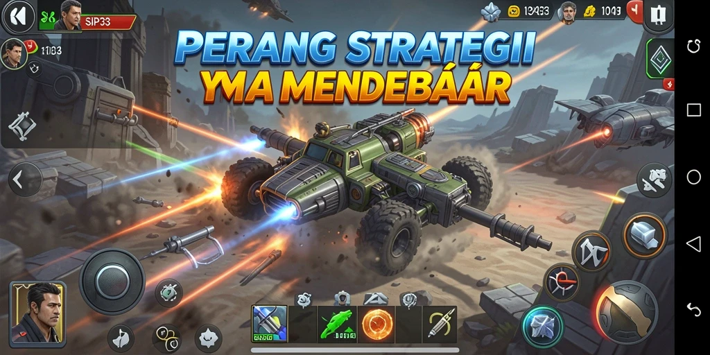 Tampilan gameplay SIP33 dengan strategi dan pertempuran seru.