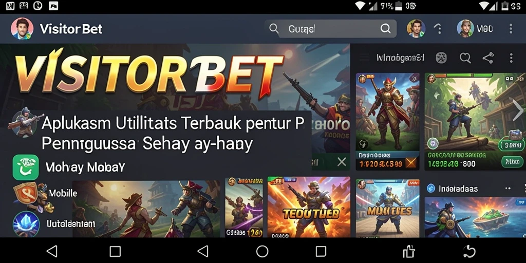 Tampilan utama <strong>VISITORBET</strong> yang menarik dan fungsional.